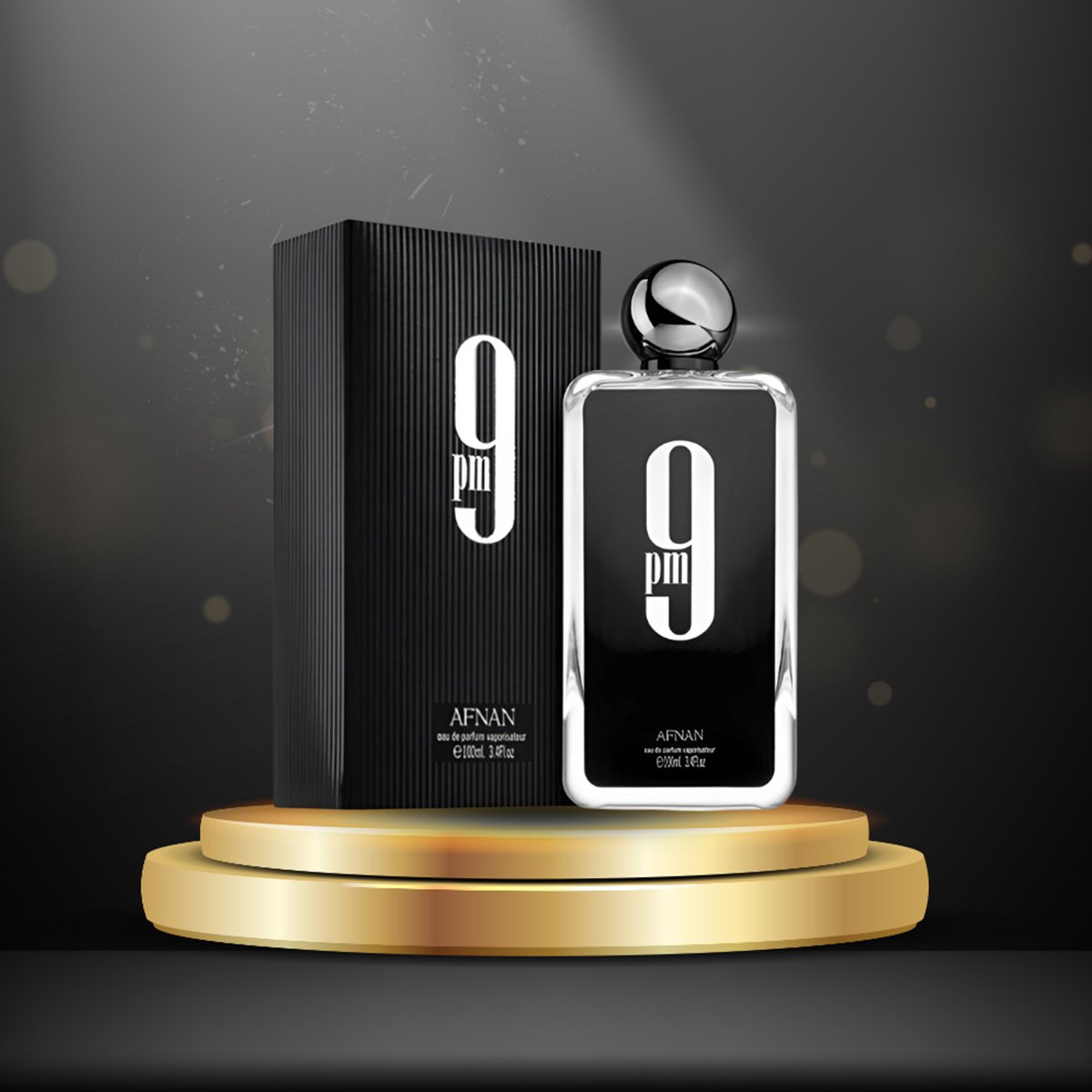 Afnan 9 PM For Men EDP Spray, 100 ML